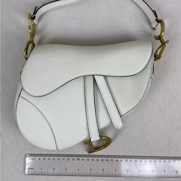 SOLD - DIOR Grained Calfskin Saddle Bag - Picture 9 of 9